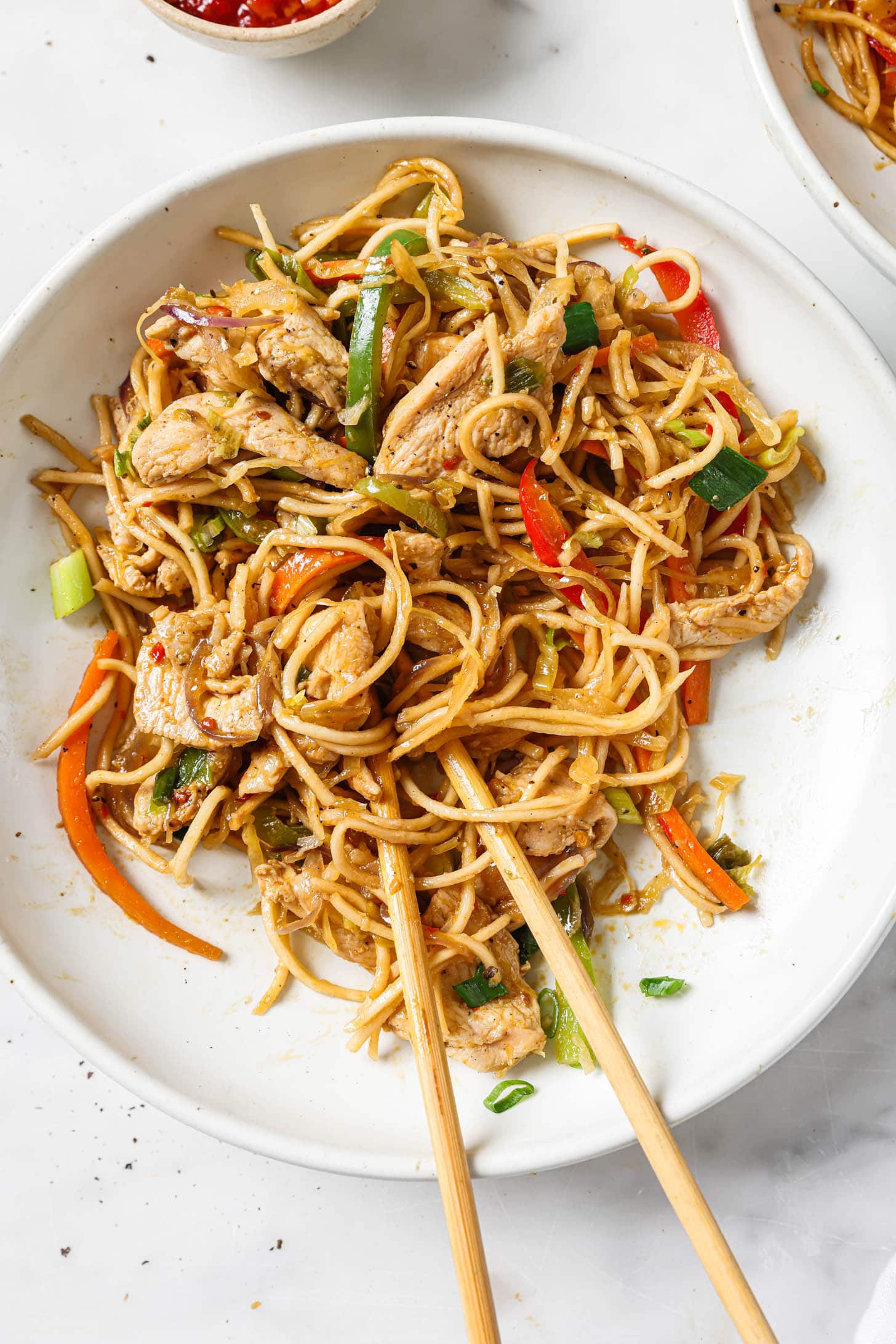 Chicken noodles